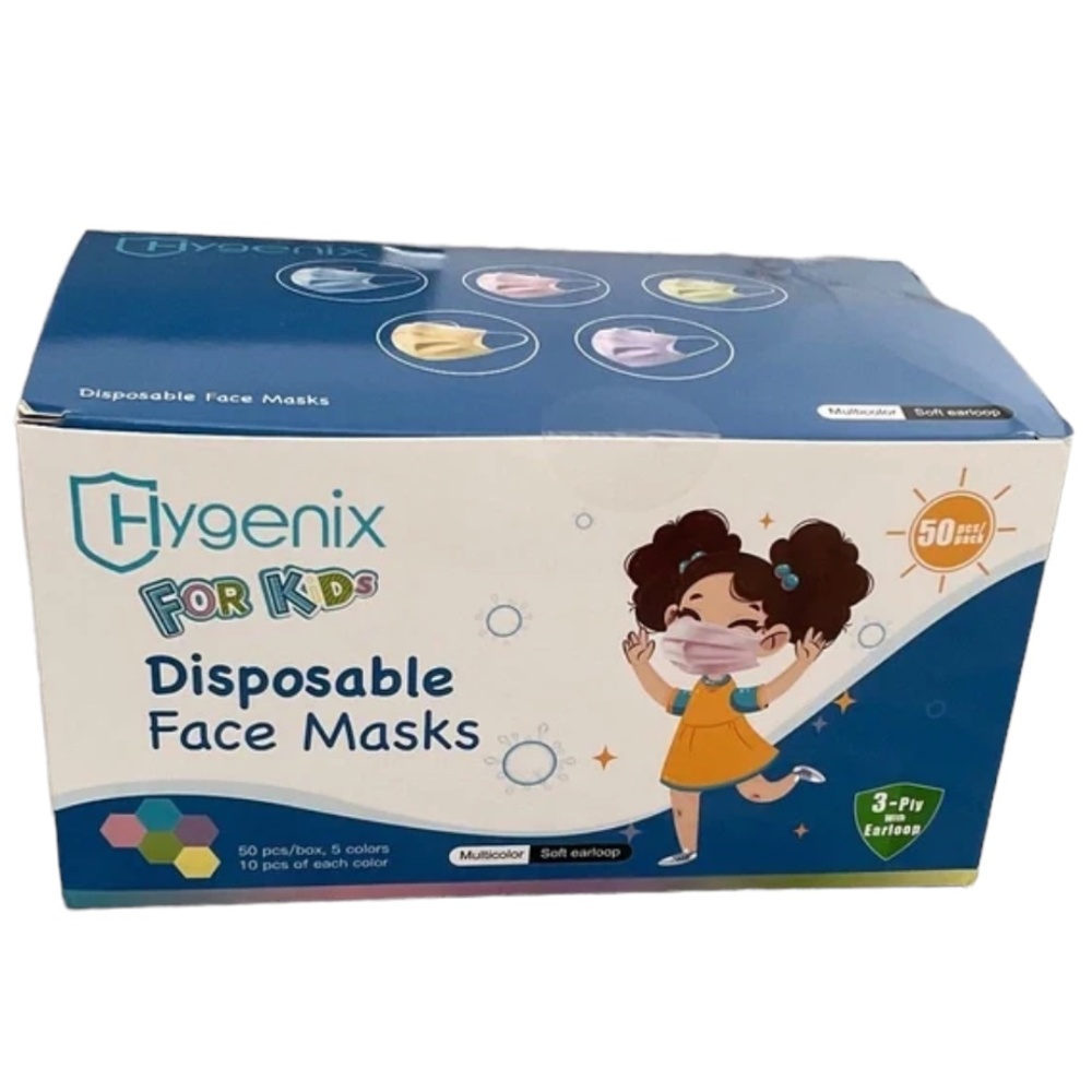 Hygienic For Kids 50 Disposable face masks.